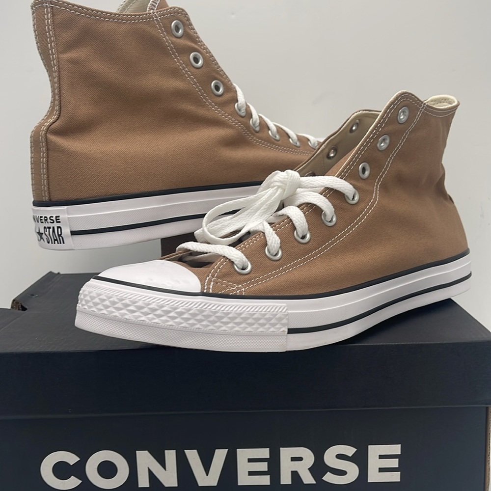 Converse Men’s All Star High Top Sneakers Chuck Taylor All Star High 'Hot Tea' - Picture 11 of 16